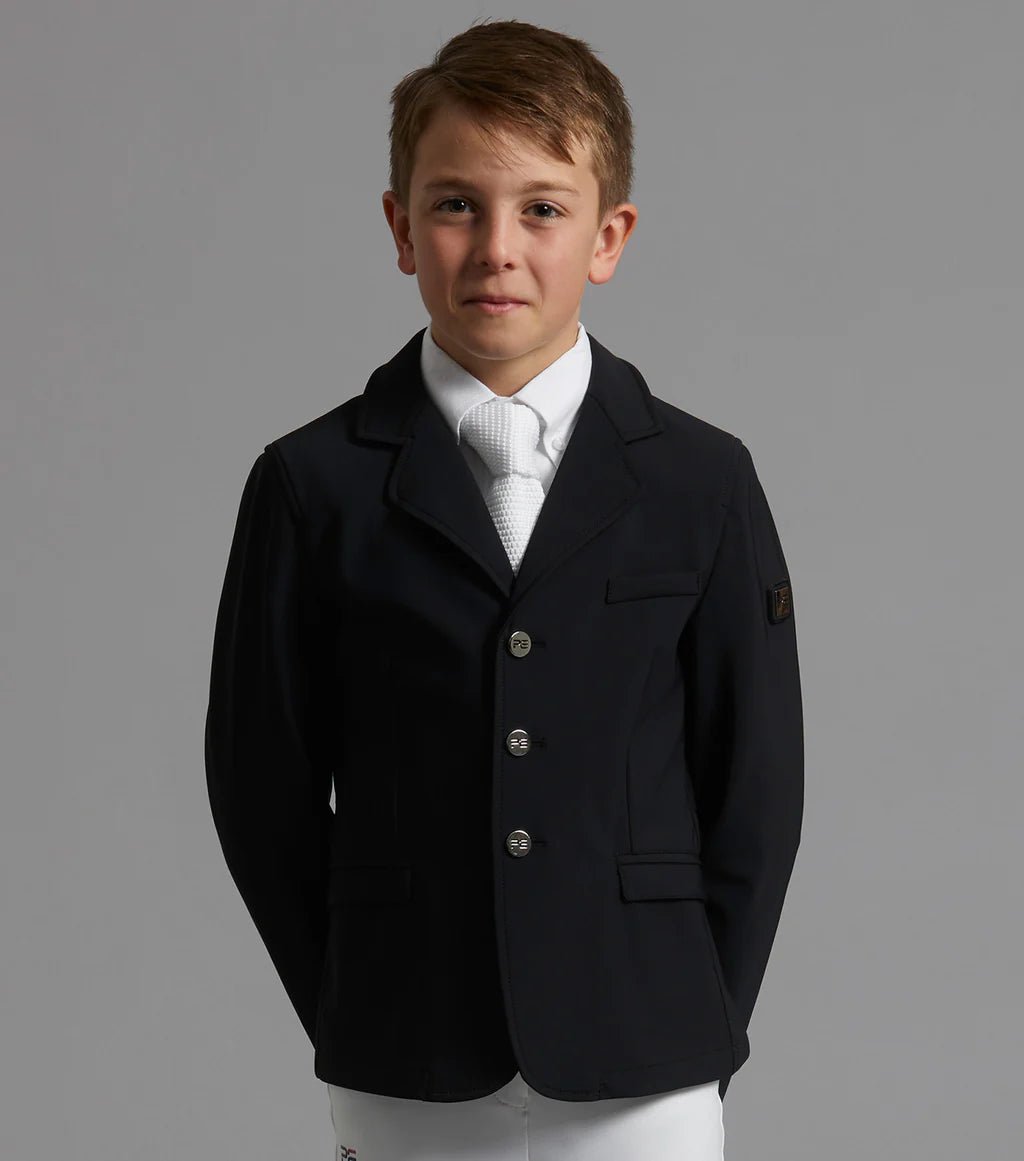 Premier Equine Enzo Boys Competition Jacket - Black - Nags Essentials