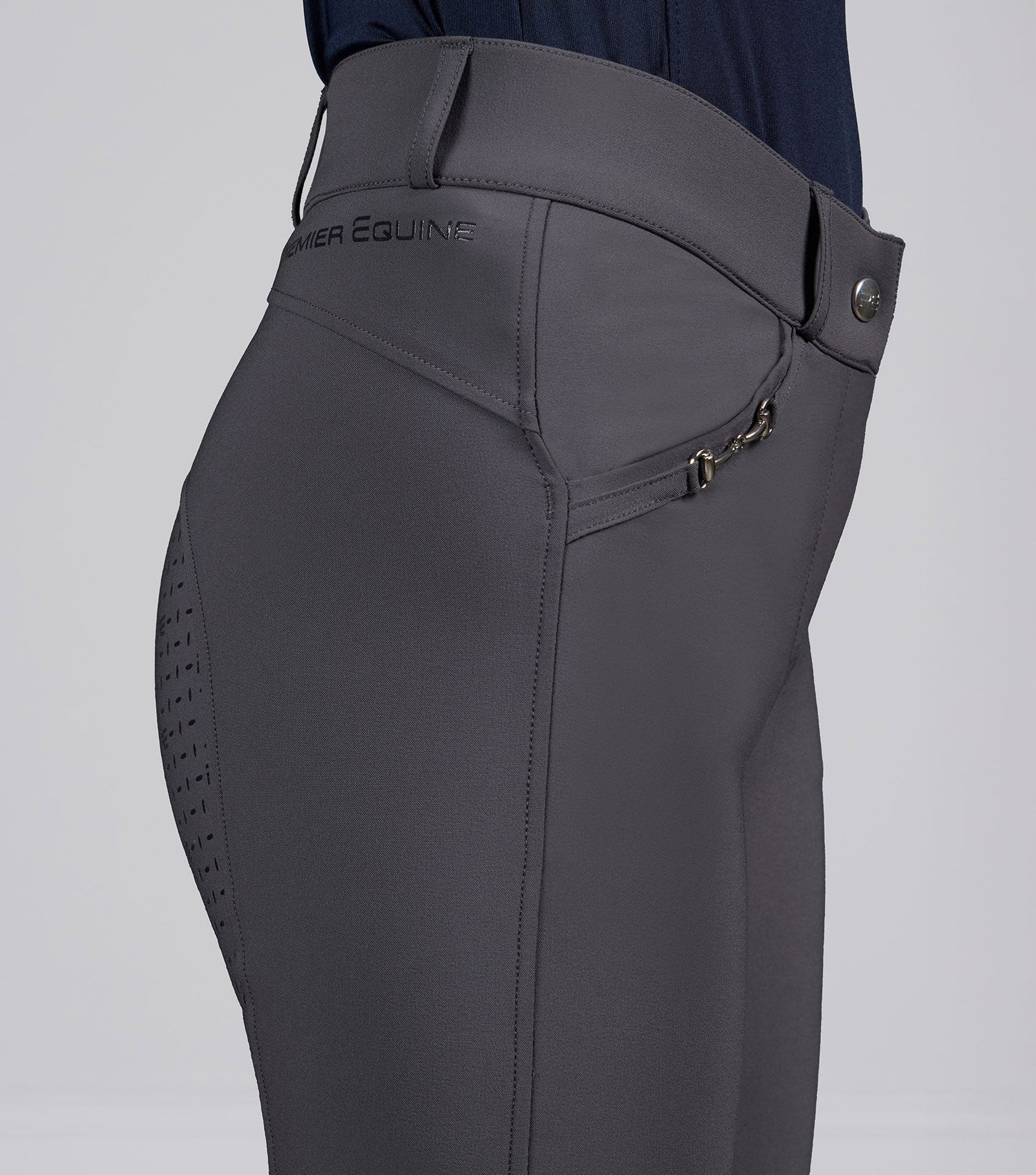 Premier Equine Filetto Womens Gel Full Seat Riding Breeches Navy - Nags Essentials
