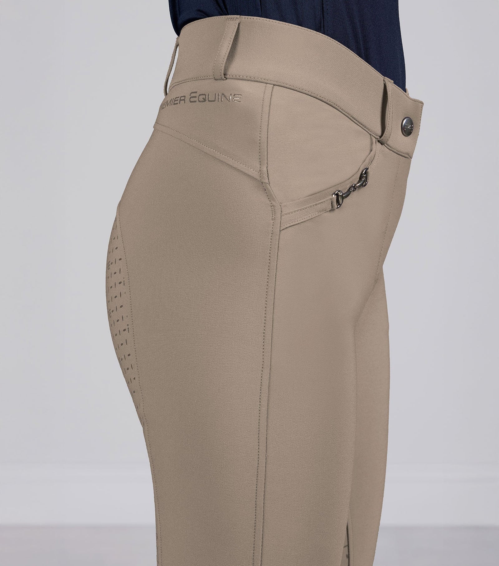 Premier Equine Filetto Womens Gel Full Seat Riding Breeches Navy - Nags Essentials