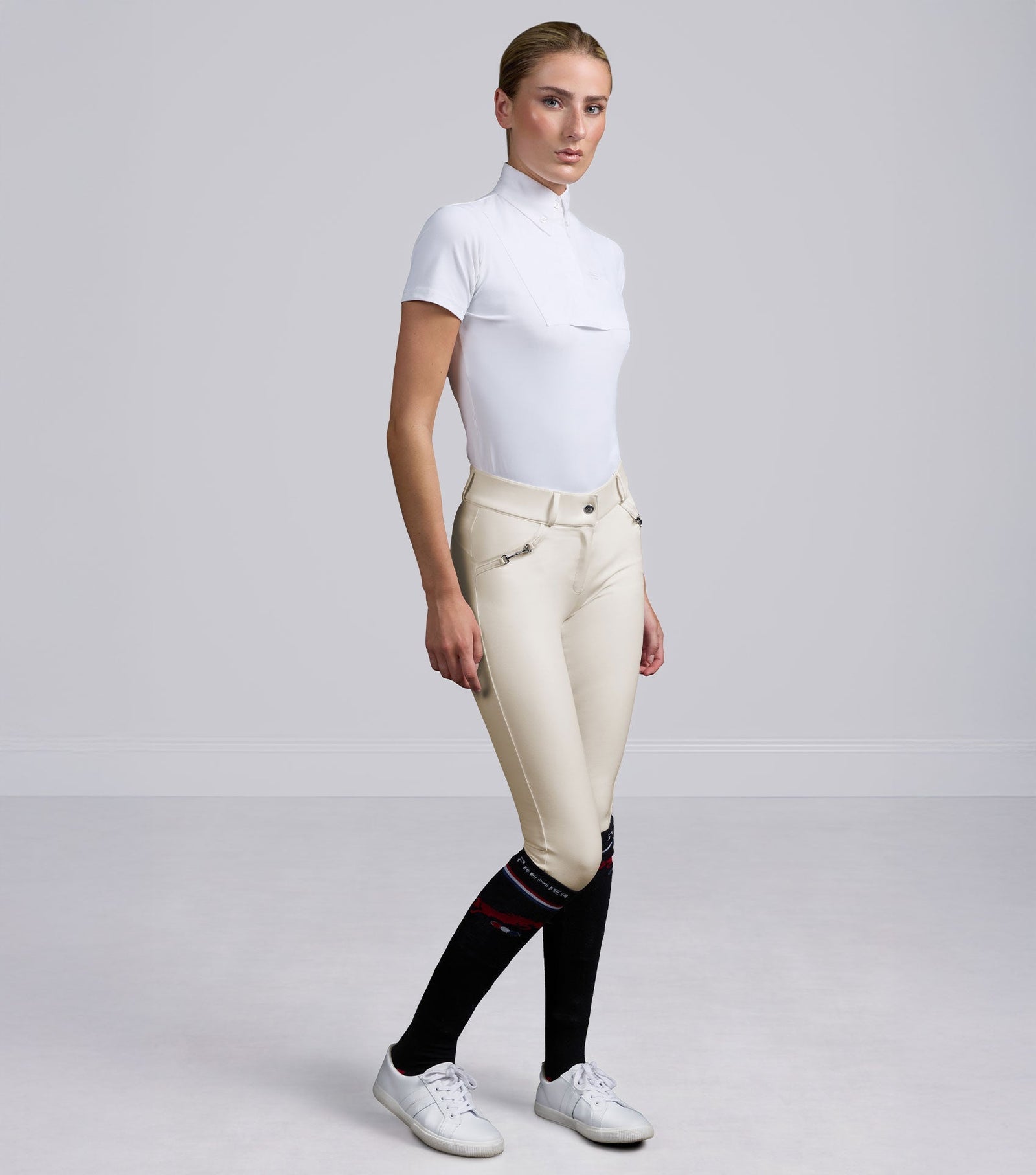 Premier Equine Filetto Womens Gel Full Seat Riding Breeches Navy - Nags Essentials