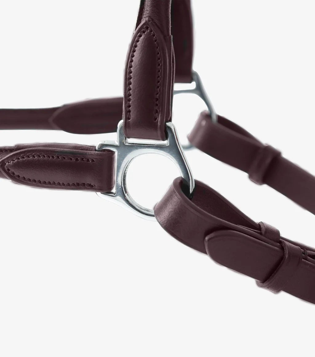 Premier Equine Hennaroso Rolled Anatomic Leather Head Collar - Nags Essentials