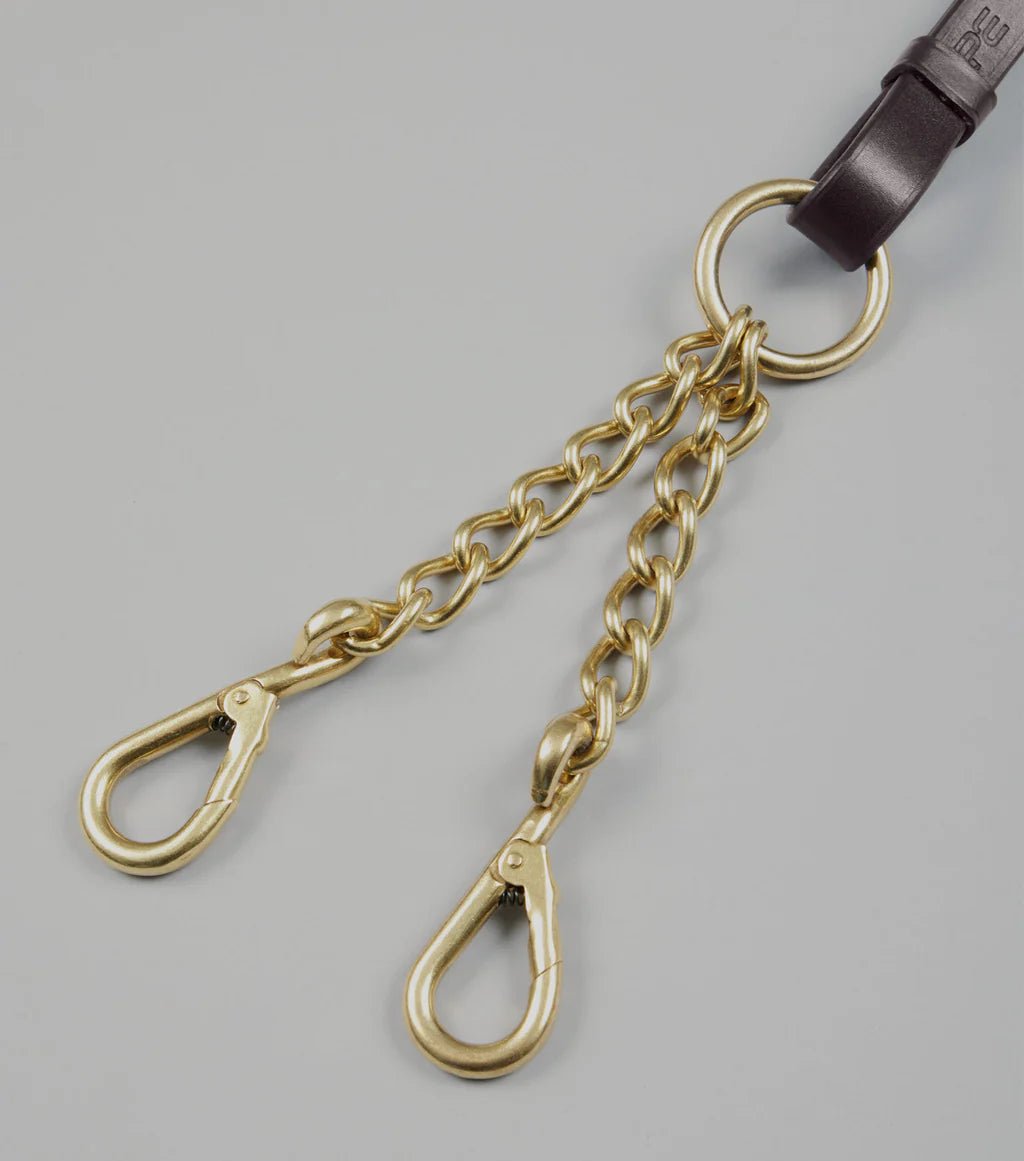 Premier Equine Leather Lead Rein with Chain Coupling - Nags Essentials