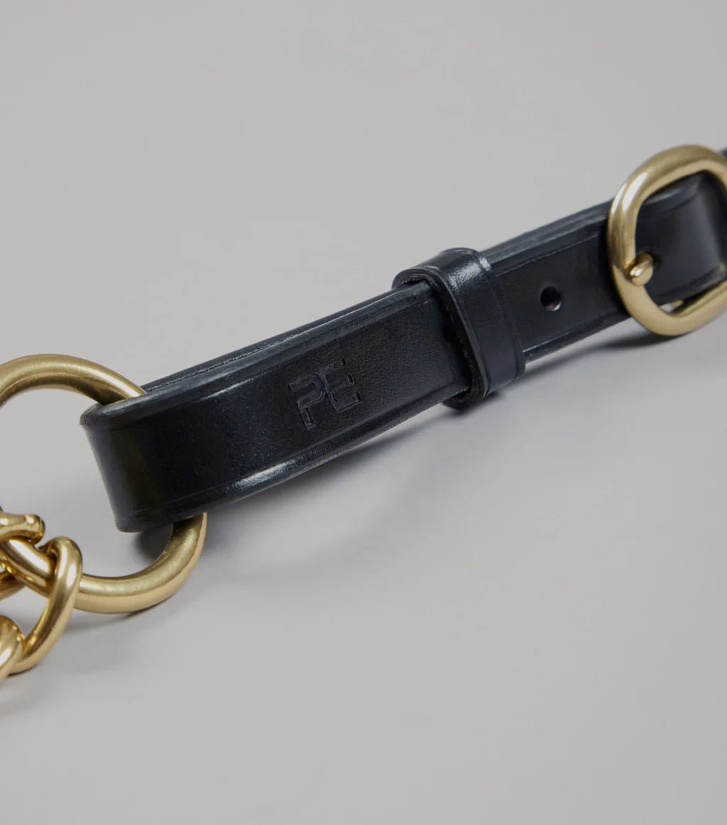 Premier Equine Leather Lead Rein with Chain Coupling - Nags Essentials