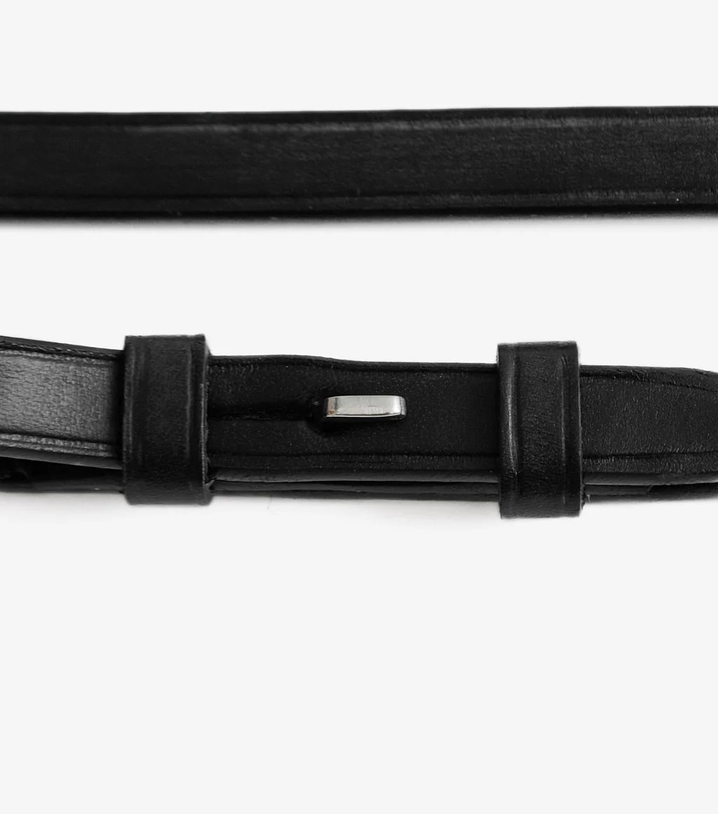 Premier Equine Leonardo Plain Leather Double Bridle Reins - Nags Essentials