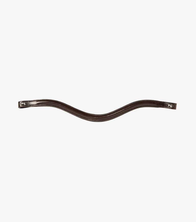 Premier Equine Liscio Plain Shaped Leather Browband - Nags Essentials