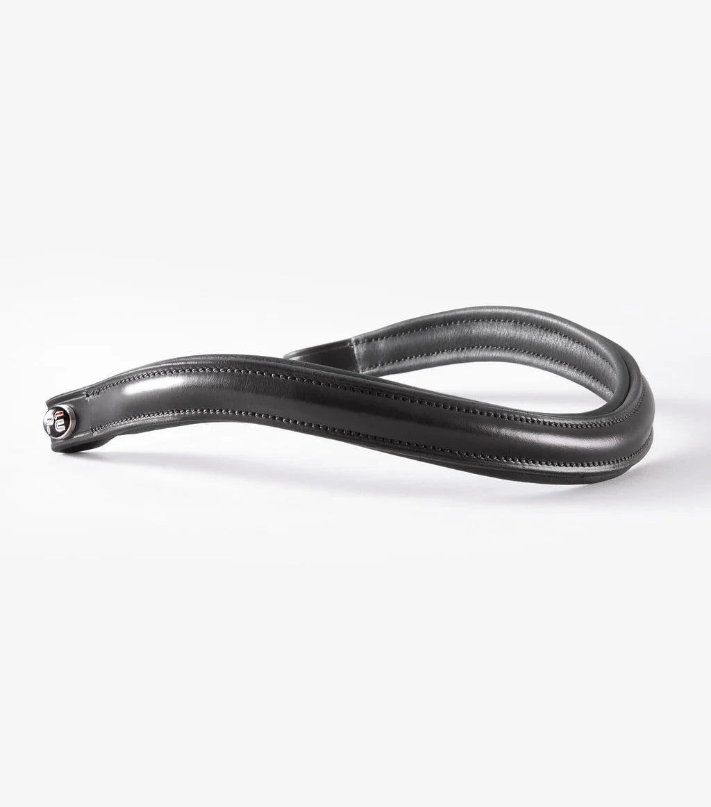 Premier Equine Liscio Plain Shaped Leather Browband - Nags Essentials