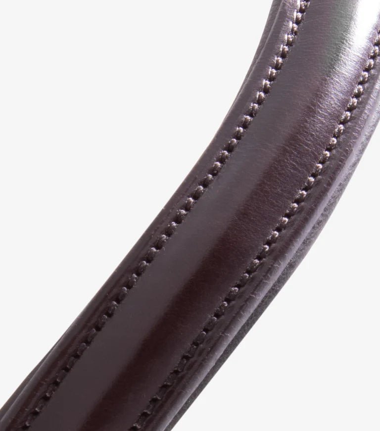 Premier Equine Liscio Plain Shaped Leather Browband - Nags Essentials