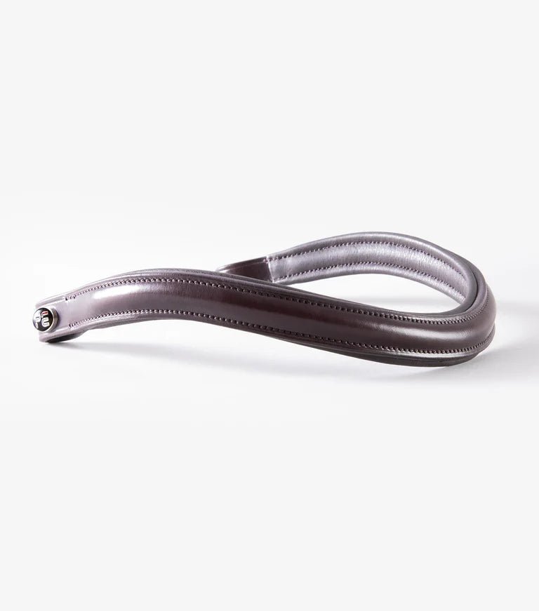 Premier Equine Liscio Plain Shaped Leather Browband - Nags Essentials