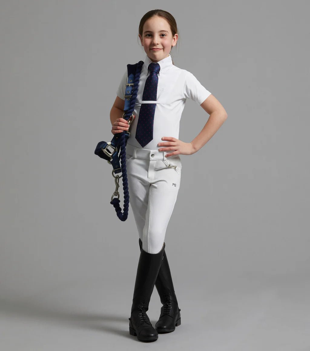 Premier Equine Luciana Girls Short Sleeve Tie Shirt - Nags Essentials