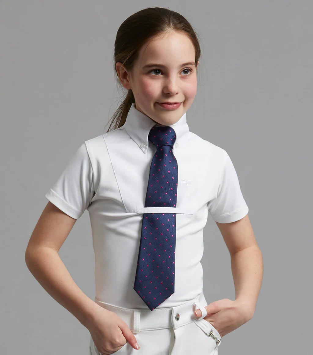 Premier Equine Luciana Girls Short Sleeve Tie Shirt - Nags Essentials