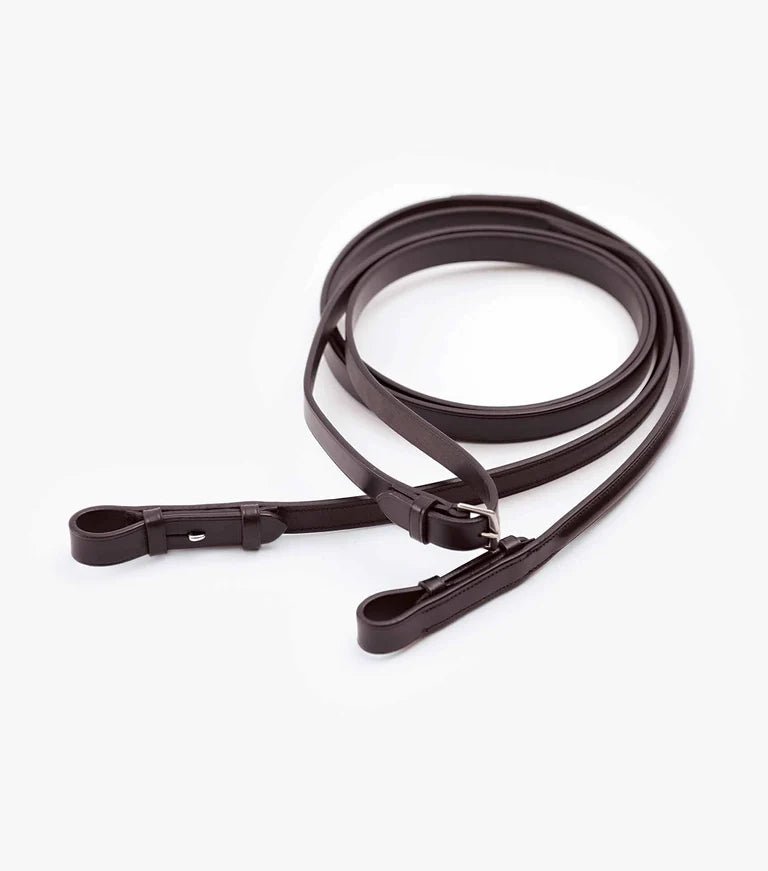 Premier Equine Luigi Plain Leather Reins - Nags Essentials