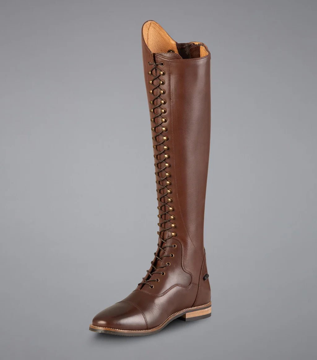 Premier Equine Maurizia Ladies Lace Front Tall Leather Riding Boot - Nags Essentials