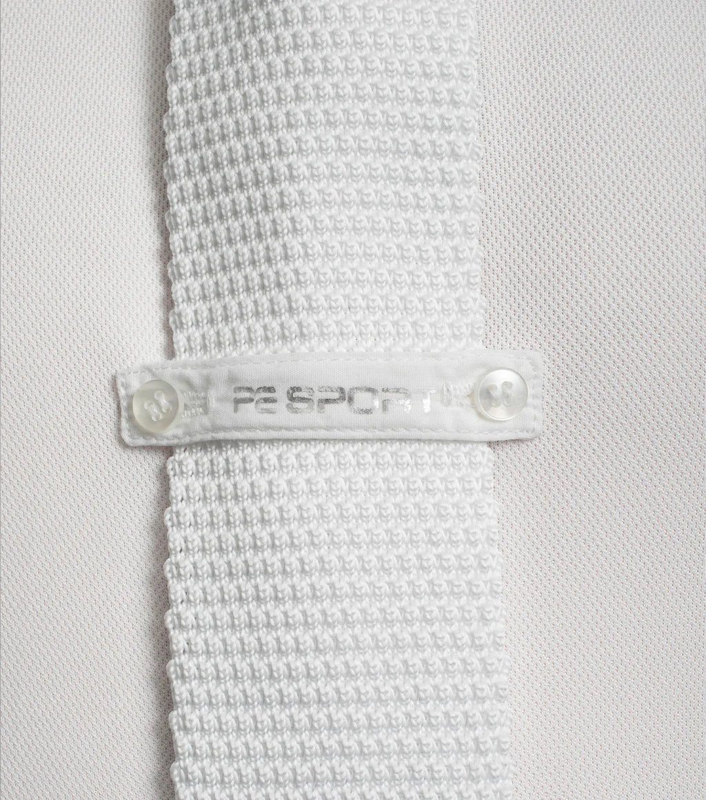Premier Equine Men's Knitted Tie - White - Nags Essentials