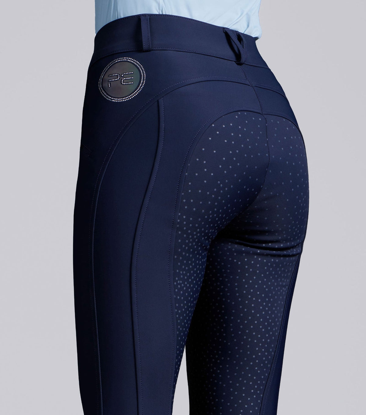 Premier Equine Meraki Womens Gel Full Seat Riding Breeches - Navy - Nags Essentials