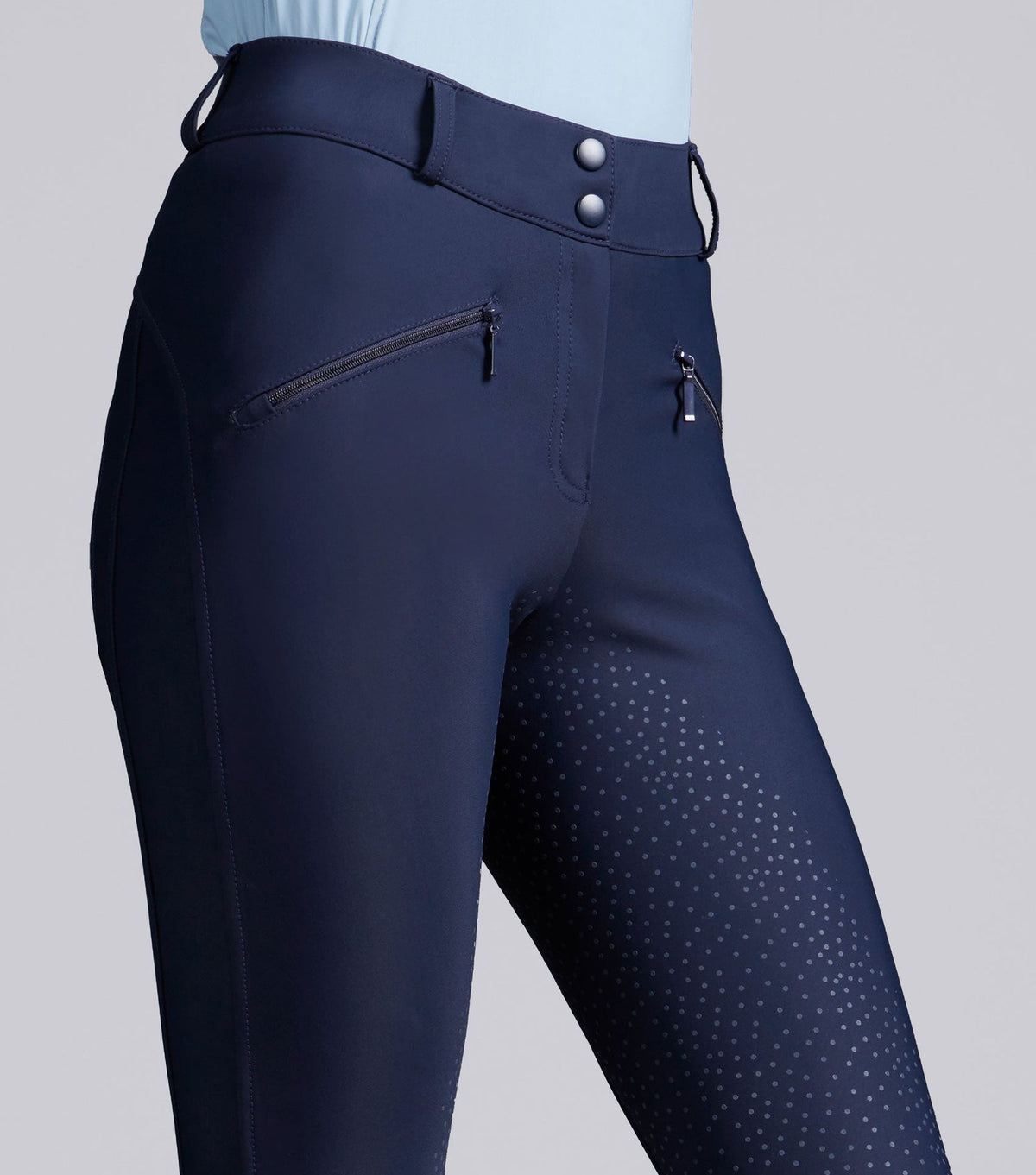 Premier Equine Meraki Womens Gel Full Seat Riding Breeches - Navy - Nags Essentials