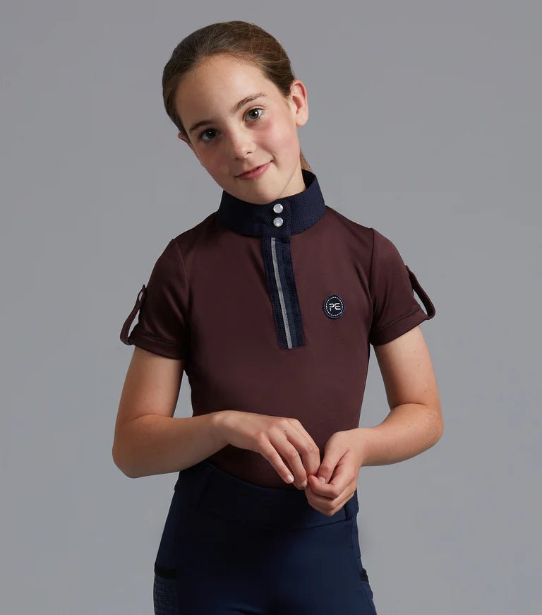 Premier Equine Mini Amia Girl's Technical Short Sleeve Riding Top - Nags Essentials