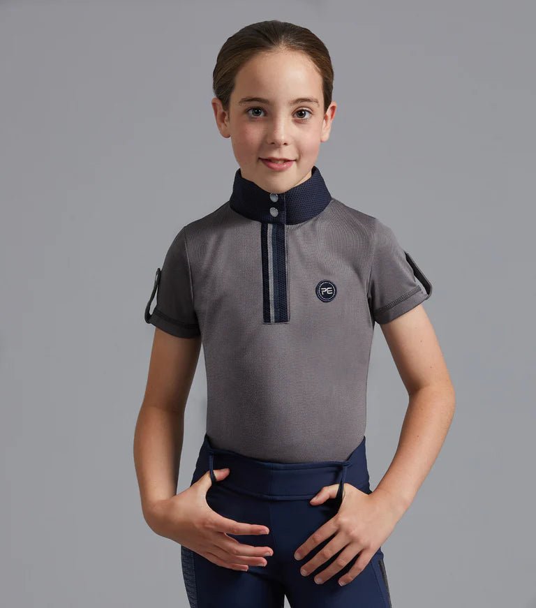 Premier Equine Mini Amia Girl's Technical Short Sleeve Riding Top - Nags Essentials