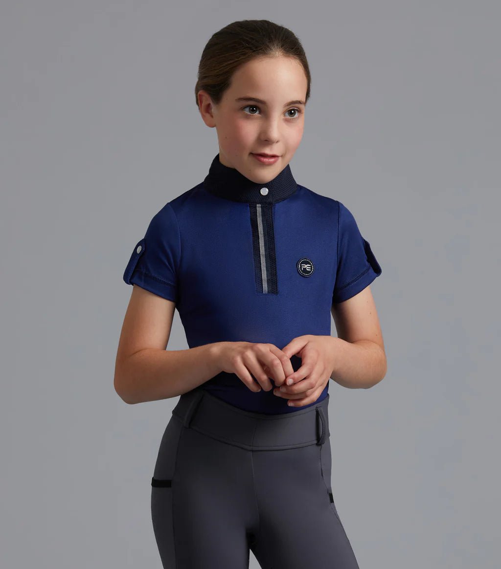 Premier Equine Mini Amia Girl's Technical Short Sleeve Riding Top - Nags Essentials