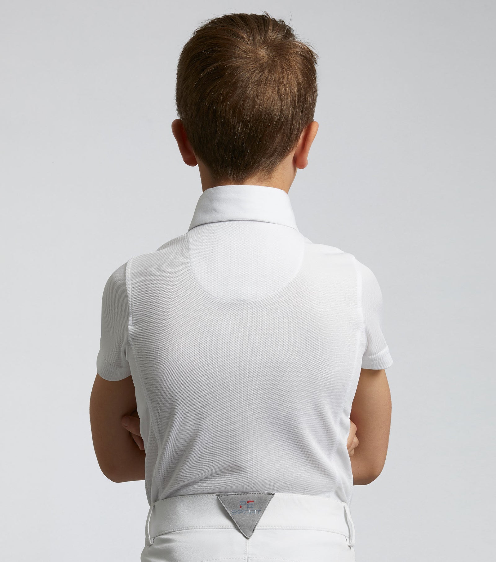 Premier Equine Mini Antonio Boy's Short Sleeve Show Shirt White - Nags Essentials