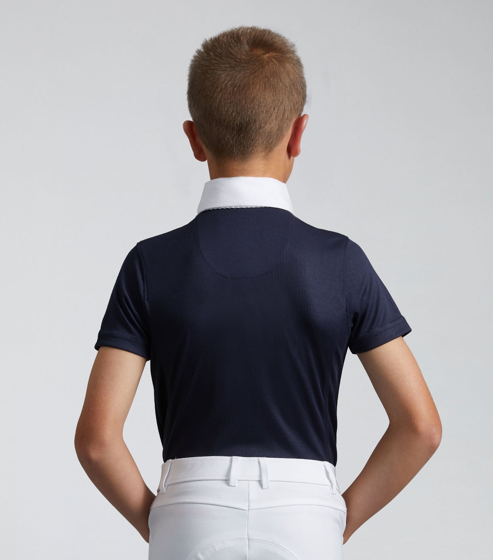 Premier Equine Mini Antonio Boy's Short Sleeve Show Shirt White - Nags Essentials