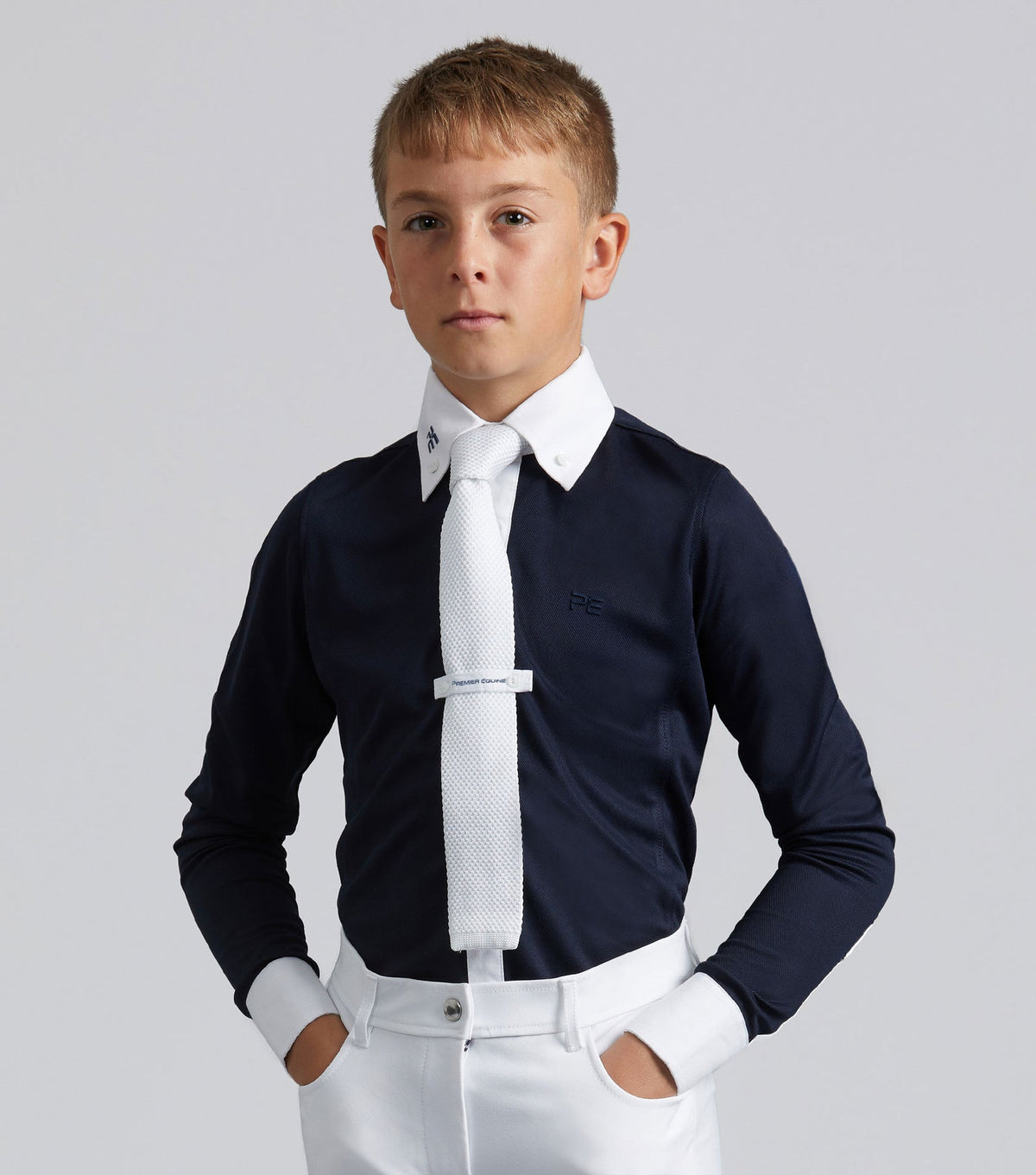 Premier Equine Mini Giulio Boy's Long Sleeve Show Shirt - Nags Essentials