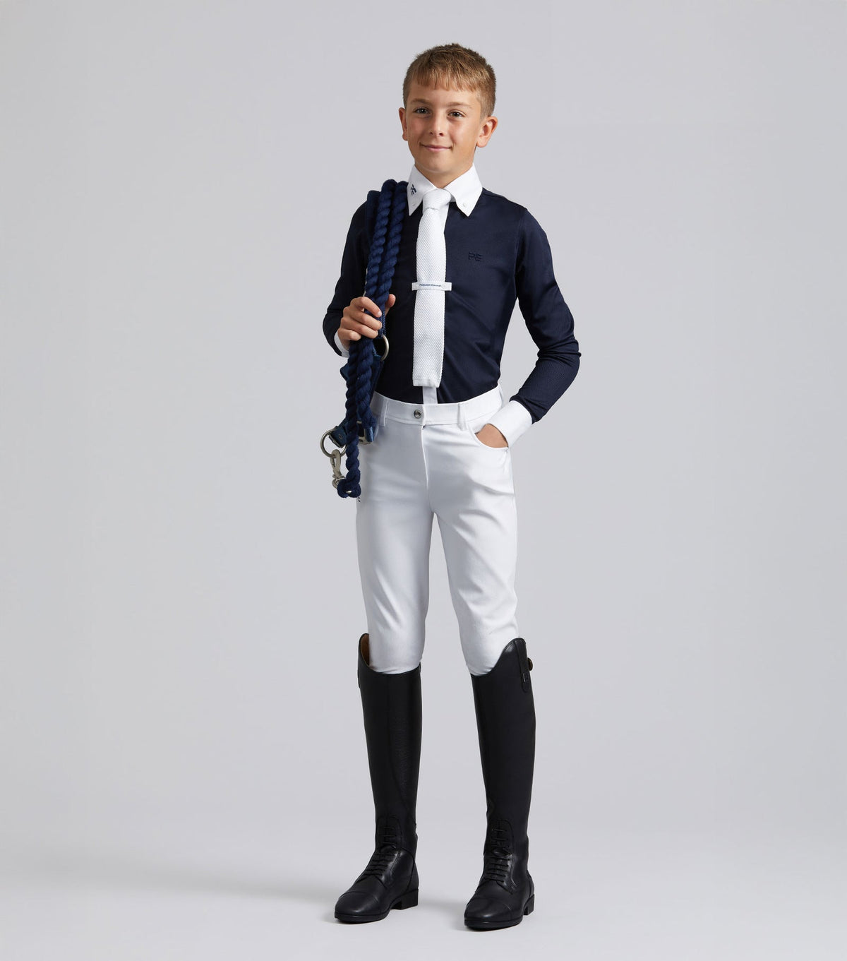 Premier Equine Mini Giulio Boy's Long Sleeve Show Shirt - Nags Essentials