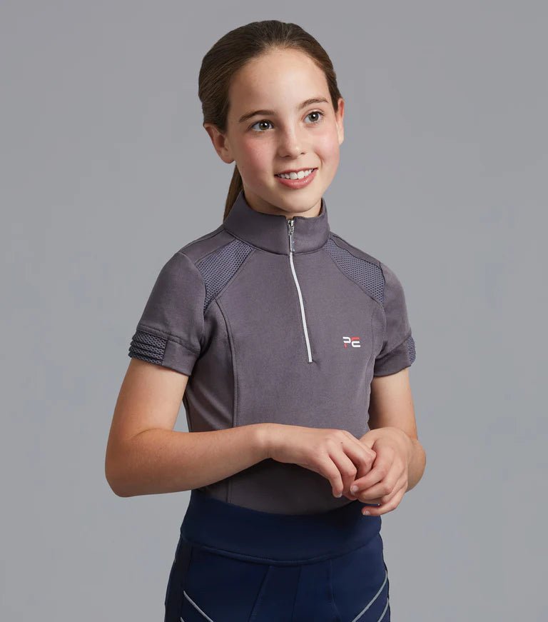 Premier Equine Mini Remisa Girl's Technical Short Sleeve Riding Top - Nags Essentials