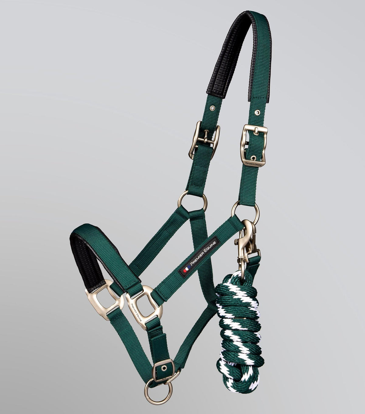 Premier Equine Plain Padded Head Collar with Lead Rope - Nags Essentials
