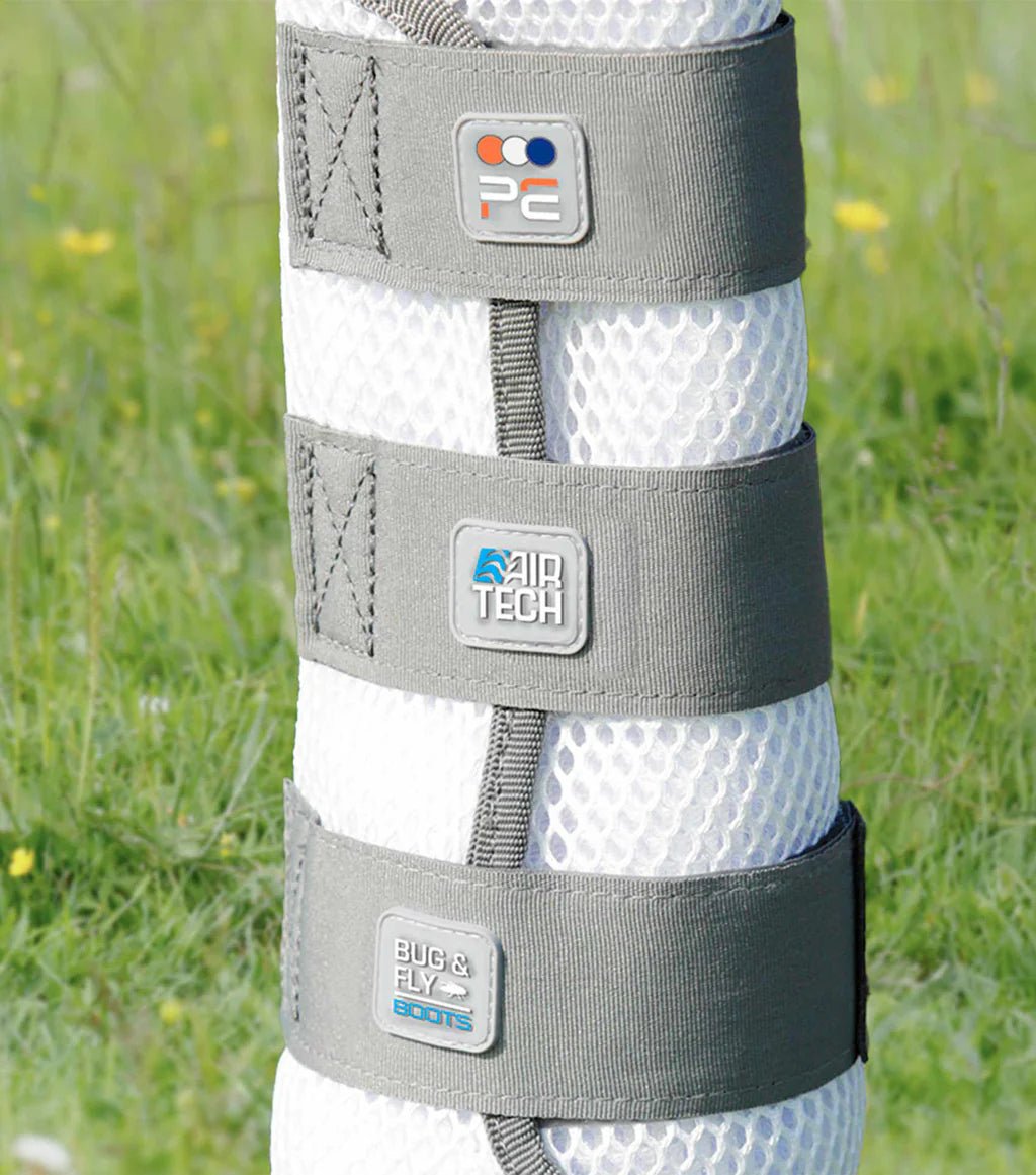 Premier Equine Pro Tech Bug and Fly Boots - White - Nags Essentials