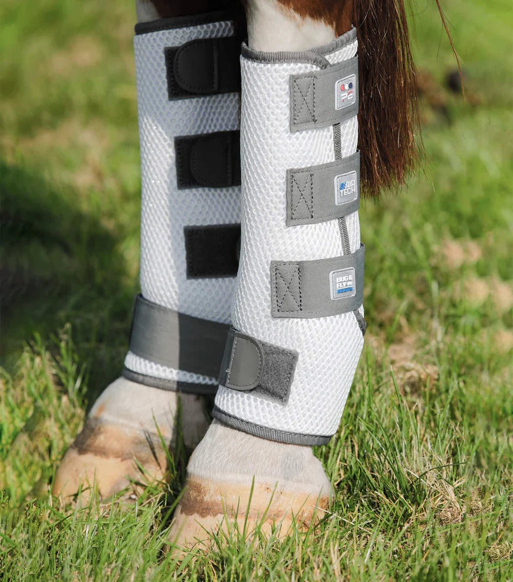 Premier Equine Pro Tech Bug and Fly Boots - White - Nags Essentials