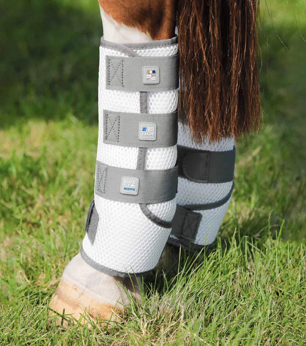Premier Equine Pro Tech Bug and Fly Boots - White - Nags Essentials