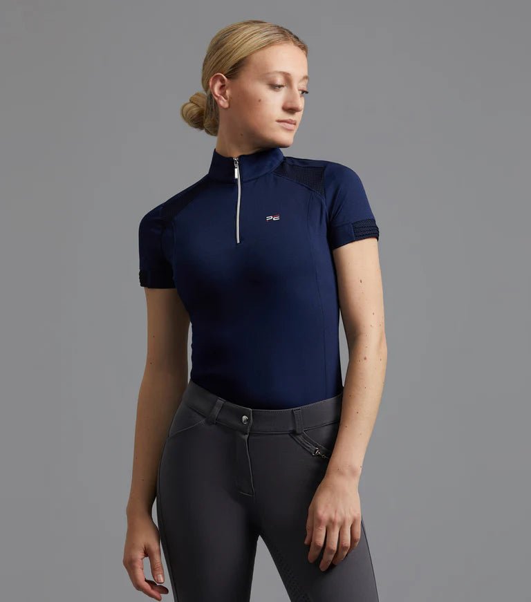 Premier Equine Remisa Ladies Technical Short Sleeve Riding Top - Nags Essentials