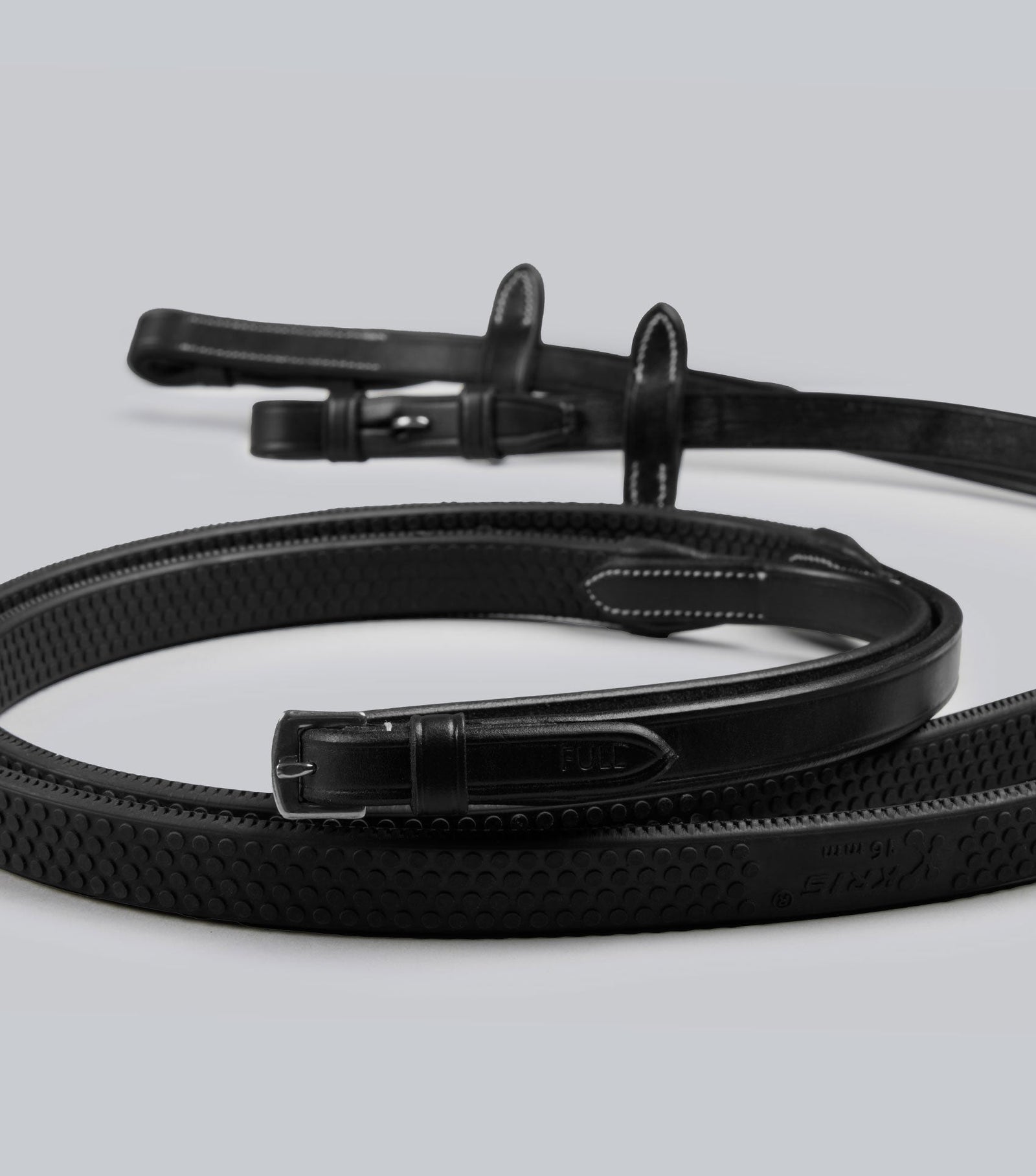 Premier Equine Rubber Reins Black - Nags Essentials