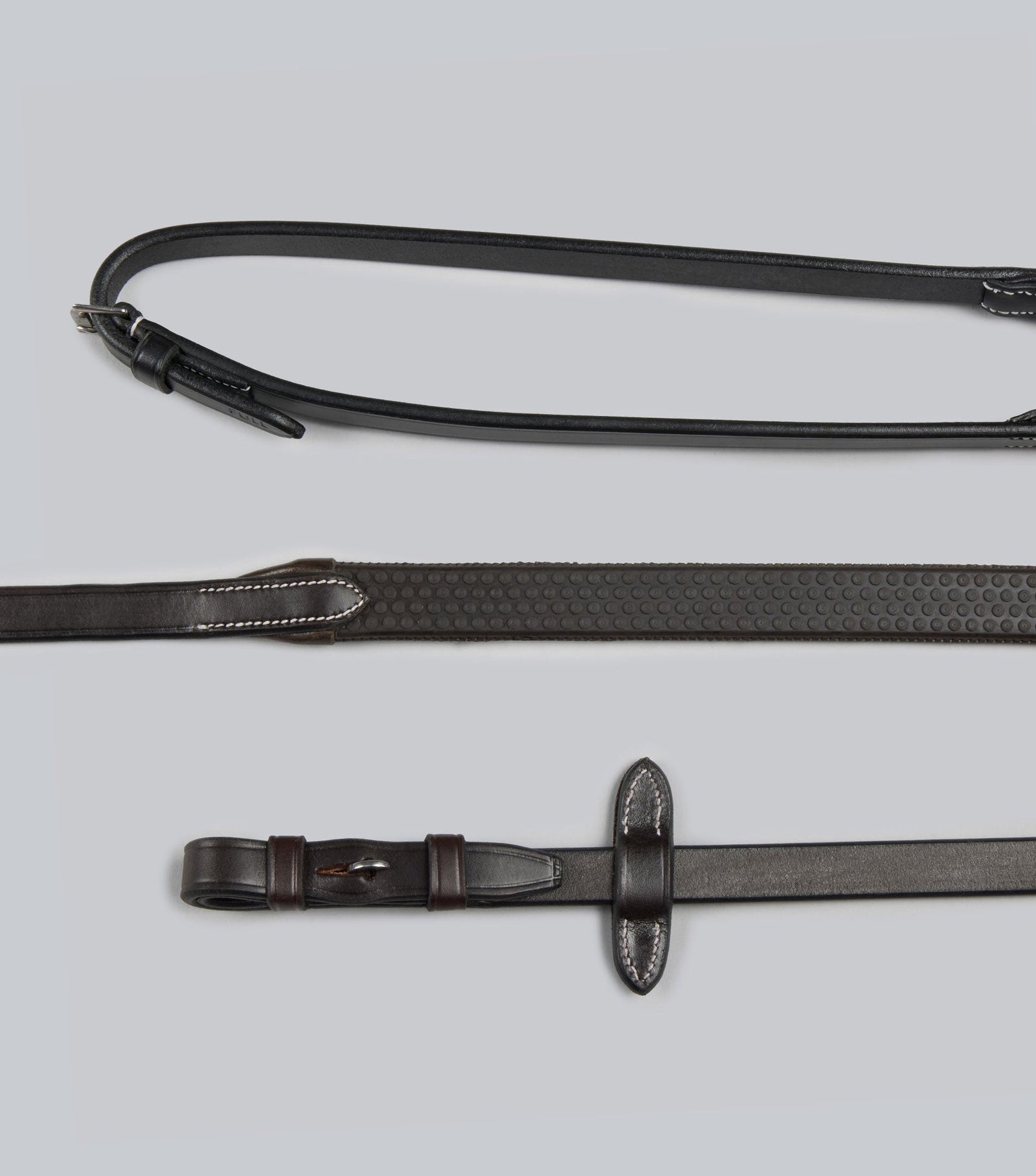 Premier Equine Rubber Reins Black - Nags Essentials