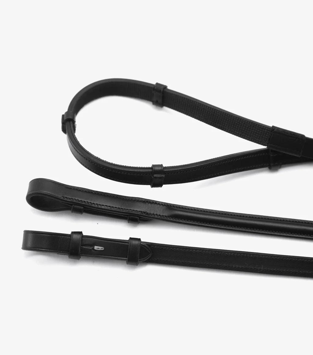 Premier Equine Salvatore Rubber & Leather Grip Reins - Nags Essentials