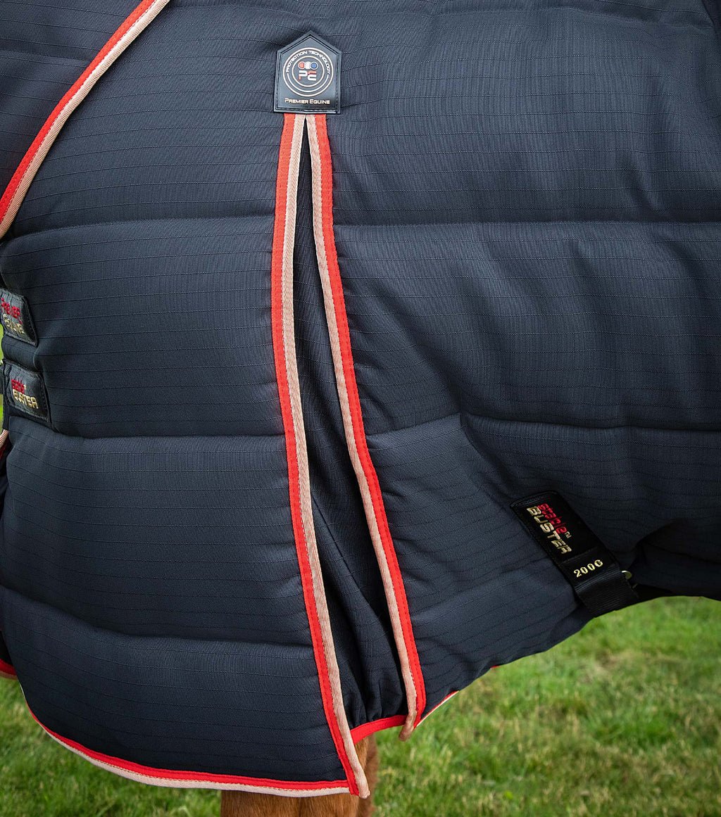 Premier Equine Stable Buster 200g Stable Rug with Neck Cover - Black - Nags Essentials