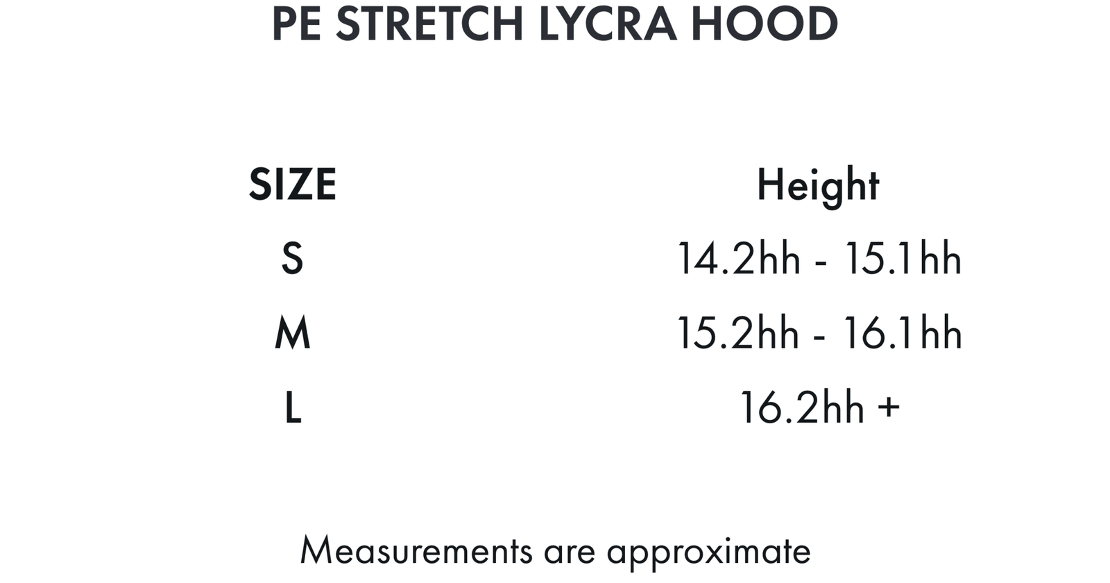 Premier Equine Stretch Lycra Hood - Black - Nags Essentials