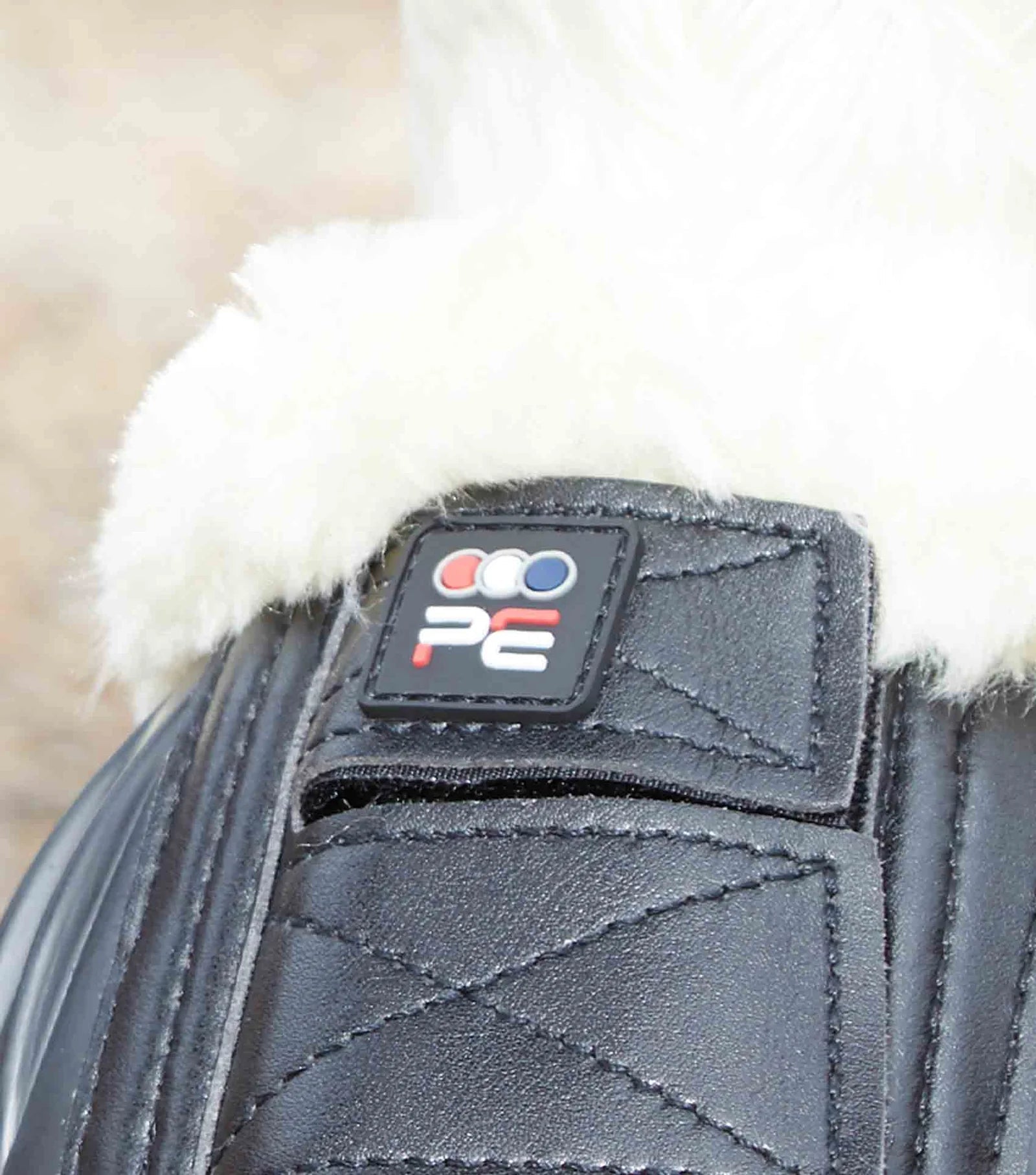 Premier Equine Techno Wool Rubber Bell Over Reach Boots- Black - Nags Essentials