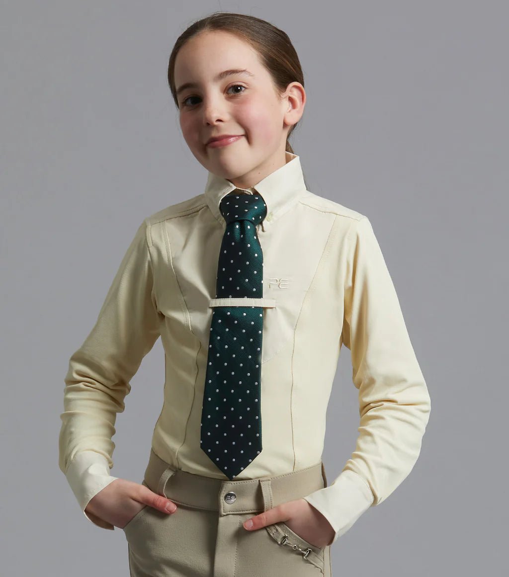 Premier Equine Tessa Girls Long Sleeve Tie Shirt - Nags Essentials