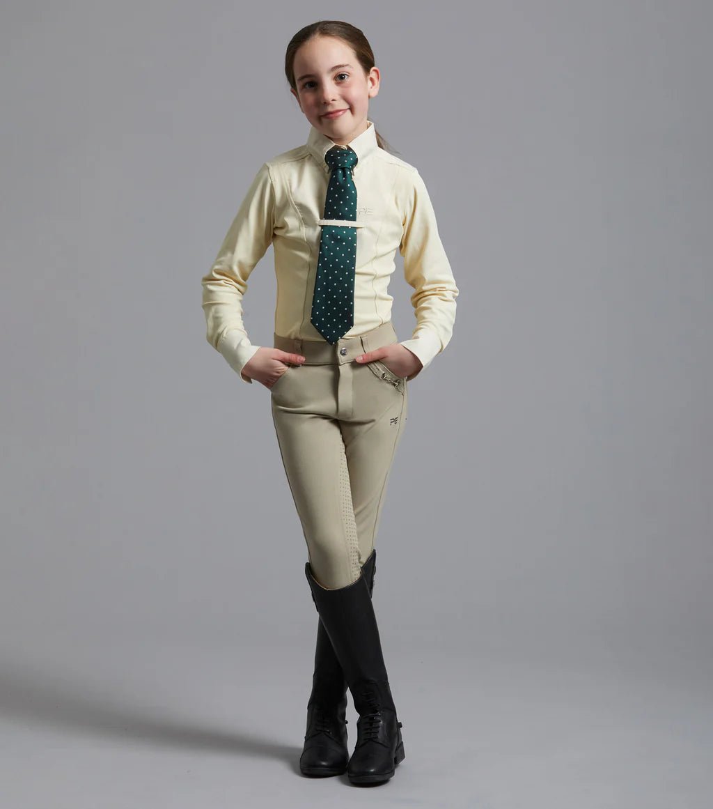 Premier Equine Tessa Girls Long Sleeve Tie Shirt - Nags Essentials