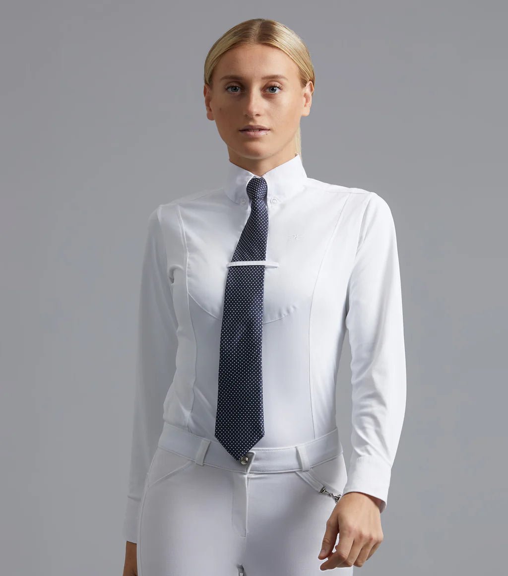 Premier Equine Tessa Ladies Long Sleeve Tie Shirt - Nags Essentials