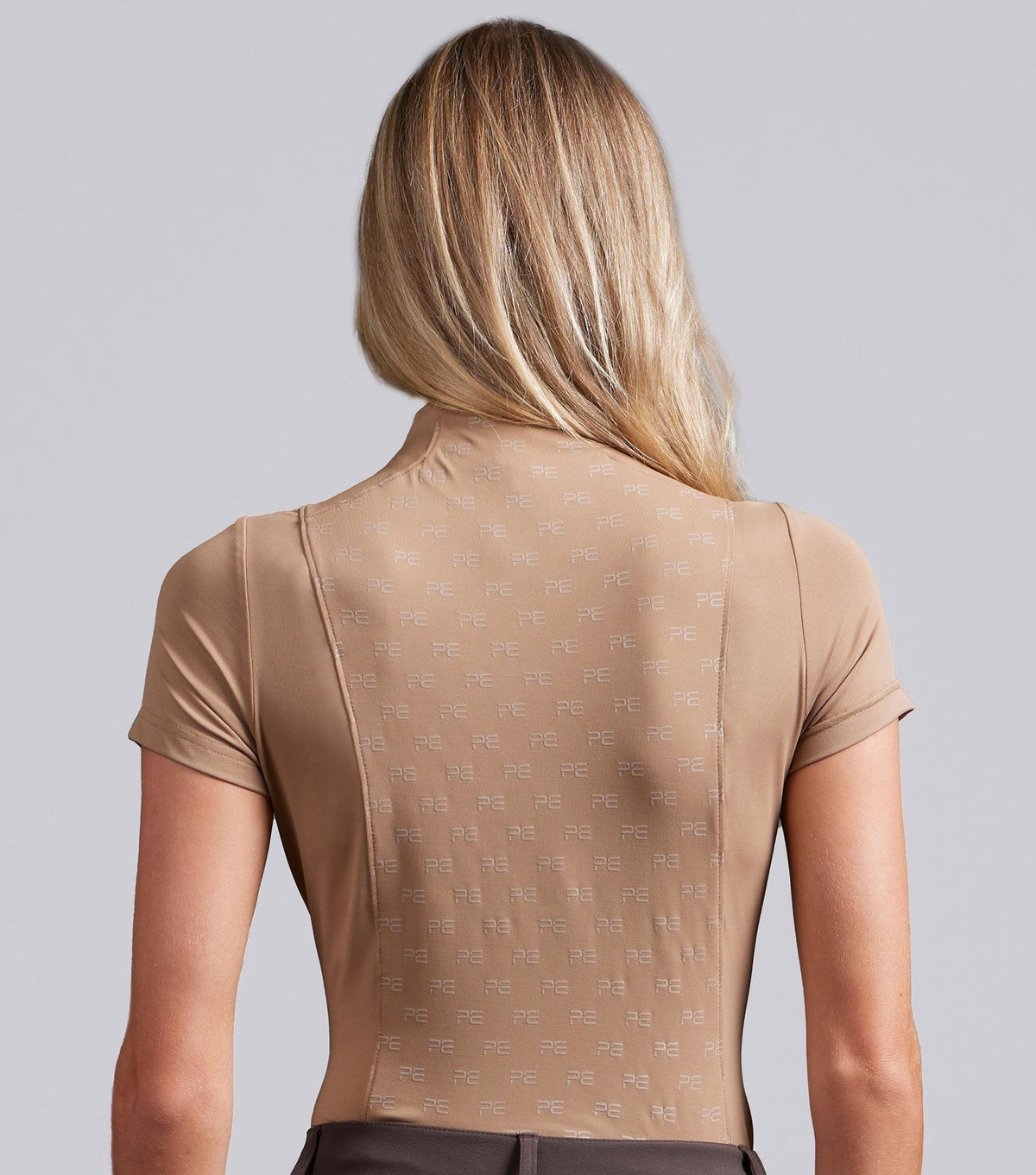 Premier Equine Valerius Womens Short Sleeve Top - Latte - Nags Essentials