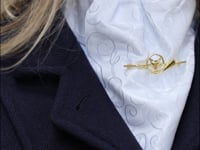 French Horn Fox Stock Pin