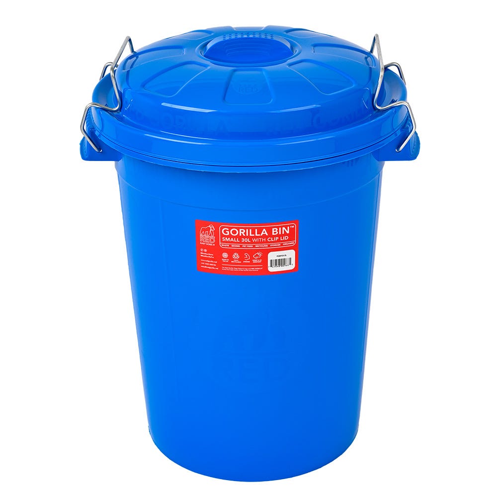Red Gorilla Bin With Clip Lid - Nags Essentials