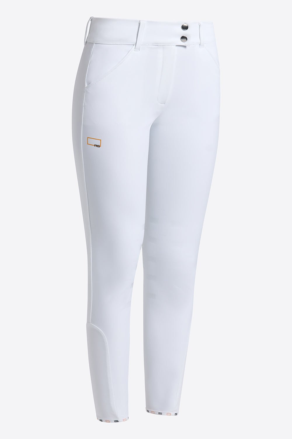 Rider's Gene High Waist Ladies Breeches - White - Nags Essentials