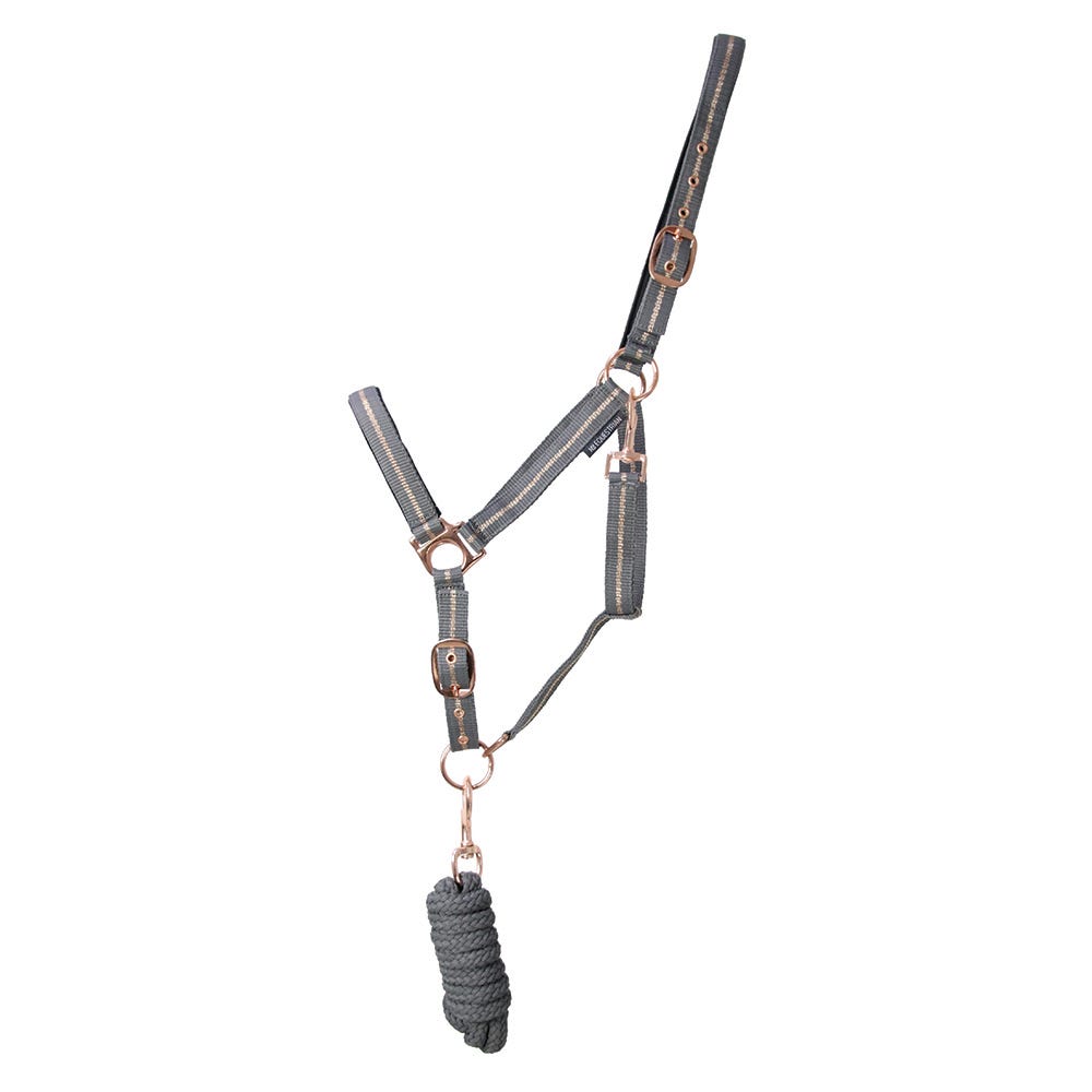 Rose Glitter Head Collar & Lead Rope Set - Nags Essentials