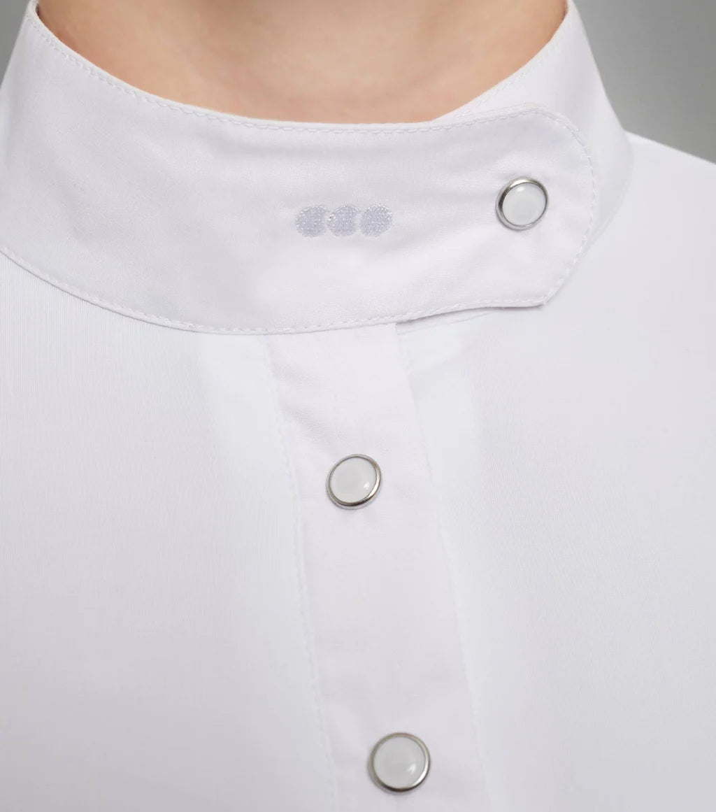 Premier Equine Rossini Girls Lycra Show Shirt - White