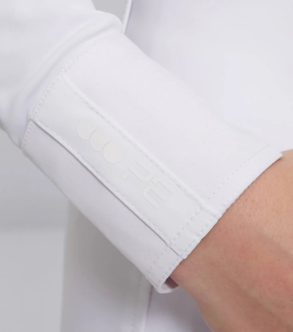 Premier Equine Rossini Girls Lycra Show Shirt - White