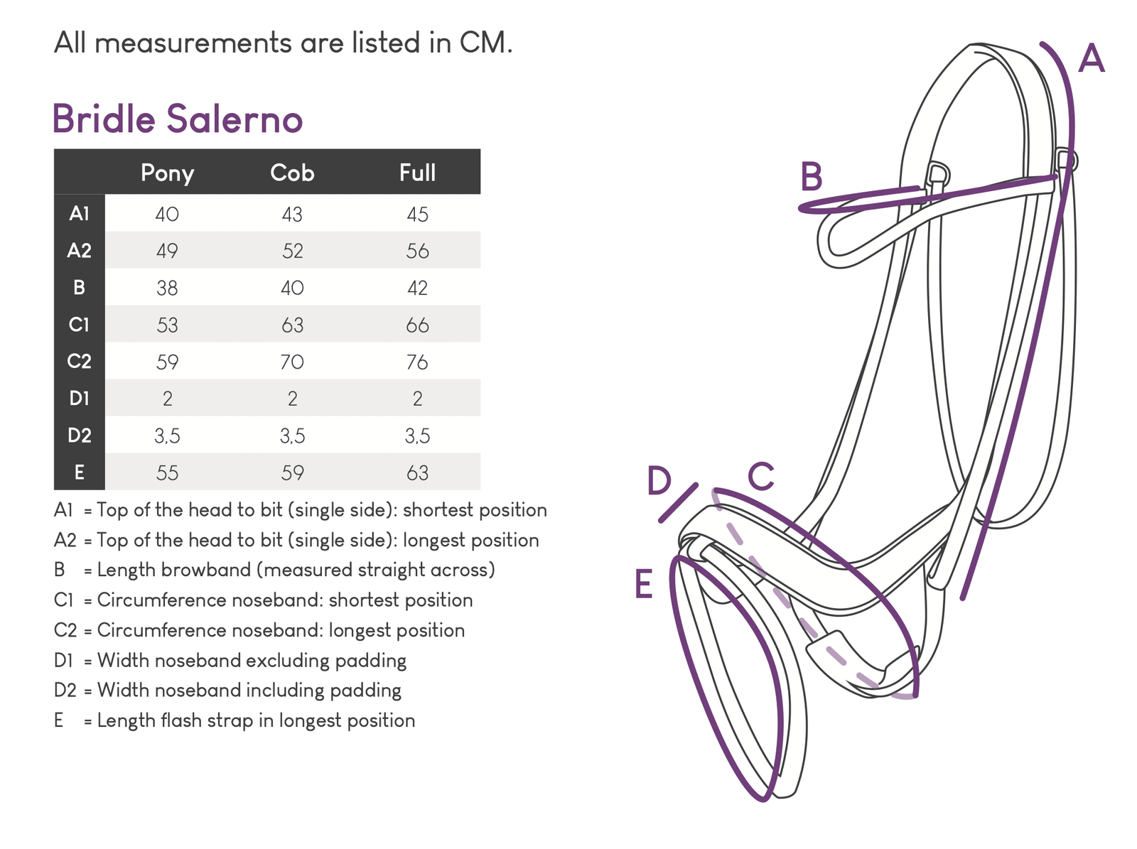 Salerno Anatomic Bridle - Nags Essentials