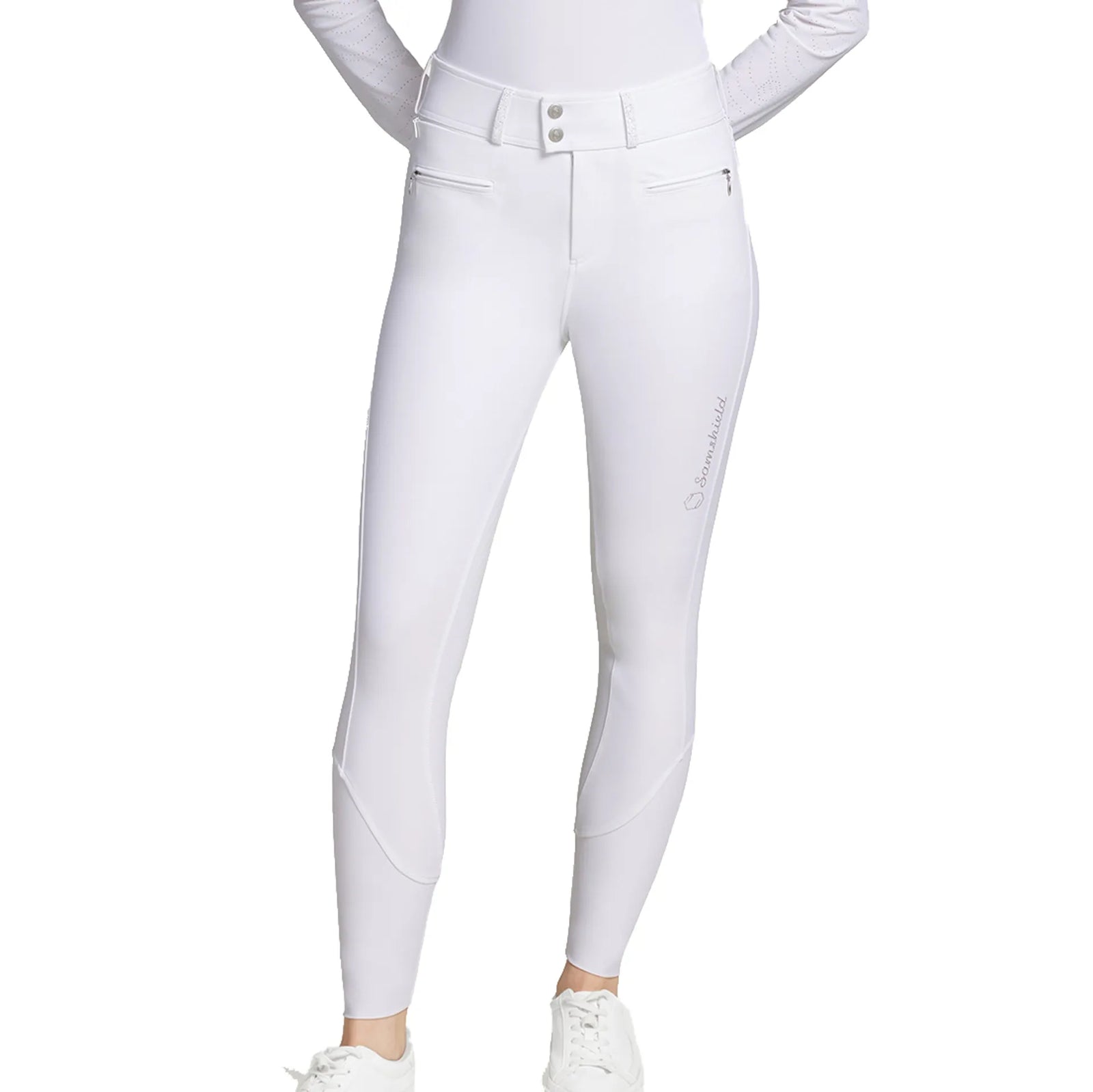 Samshield Claranova Ladies Competition Breeches Full Grip White